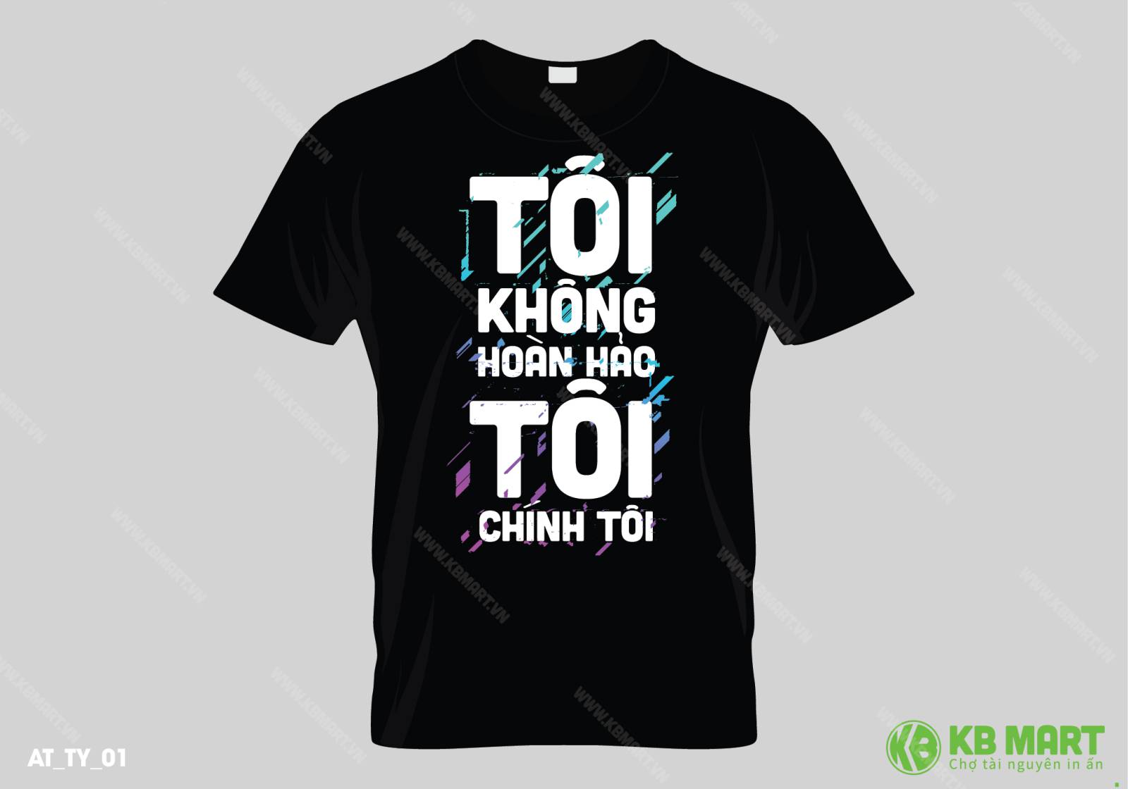 File in áo thun Tôi Không Hoàn Hảo